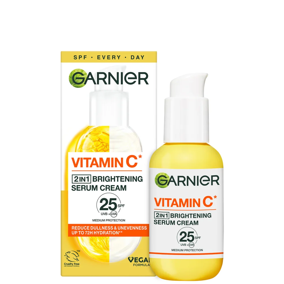 Garnier Vitamine C Serum Crème met 20% Vitamine C en SPF25 50 ml Afbeelding 1