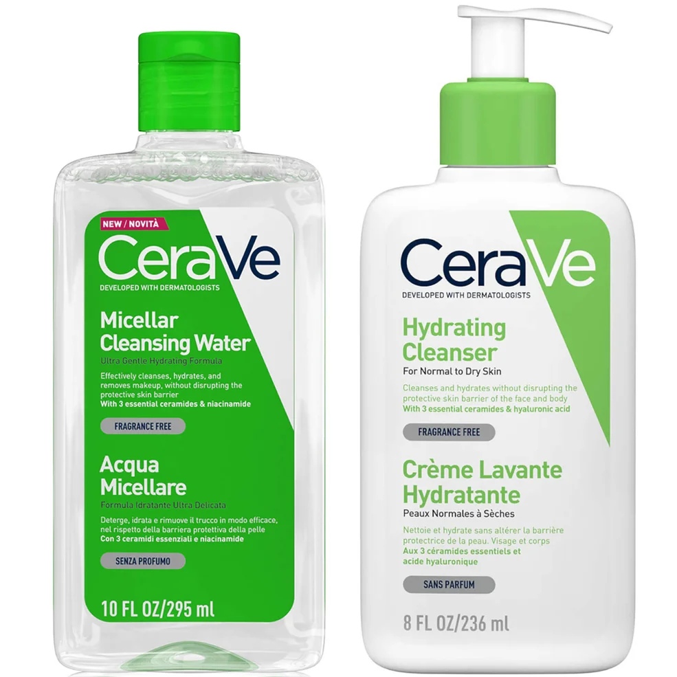 CeraVe Hydraterend Dubbel Reinigings Duo Afbeelding 1