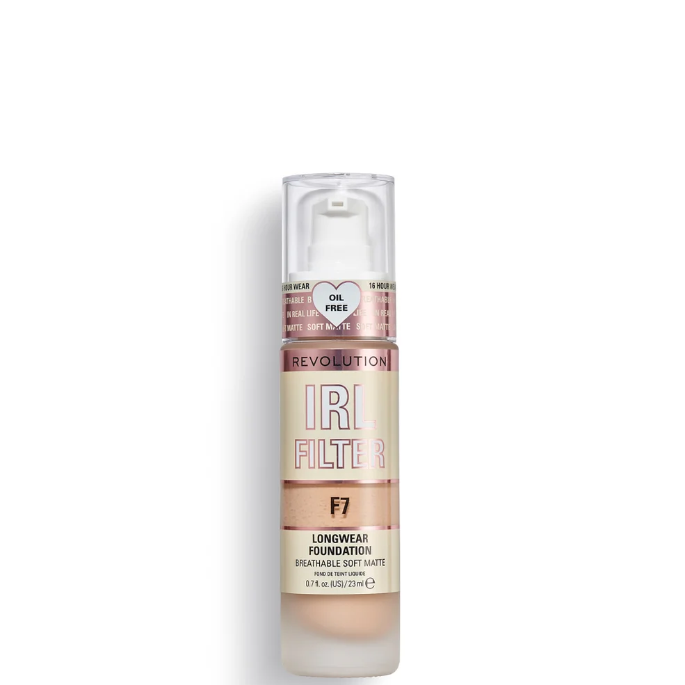 Makeup Revolution IRL Filter Langhoudende Foundation 23ml (Verschillende Tinten) Afbeelding 1