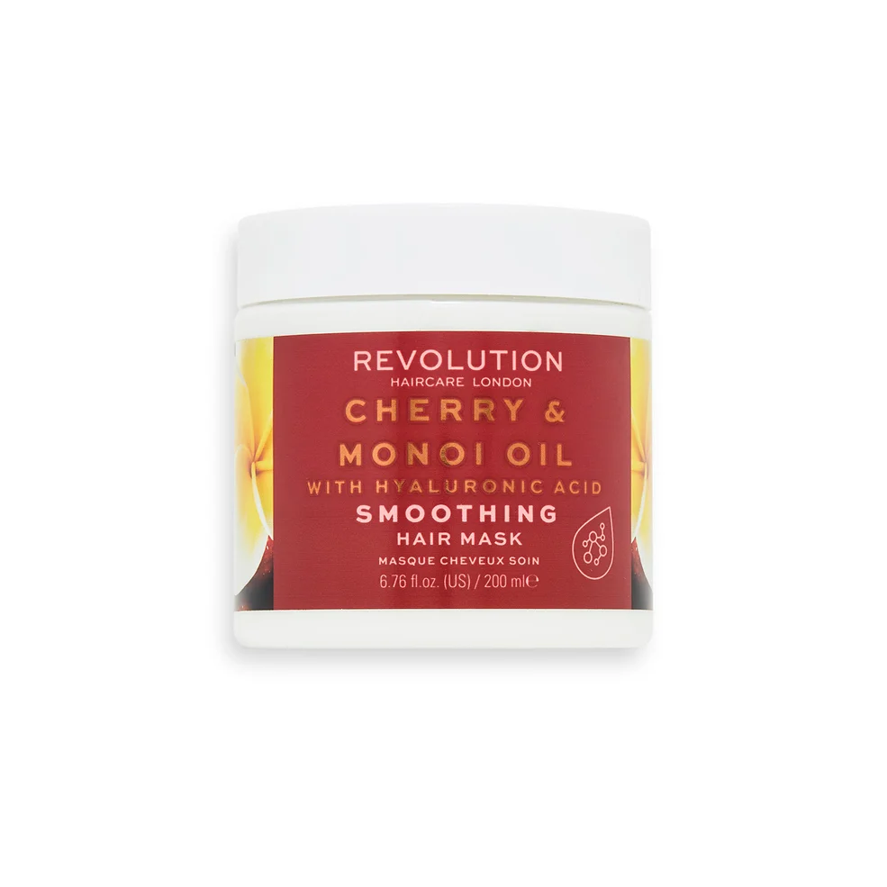 Revolution Haircare Smoothing Cherry and Manoi Oil with Hyaluronic Acid Hair Mask 200ml Afbeelding 1