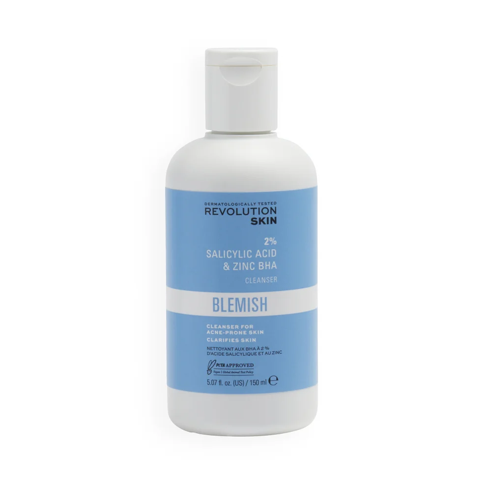 Revolution Skincare 2% Salicylic Acid and Zinc BHA Anti Blemish Cleanser Afbeelding 1