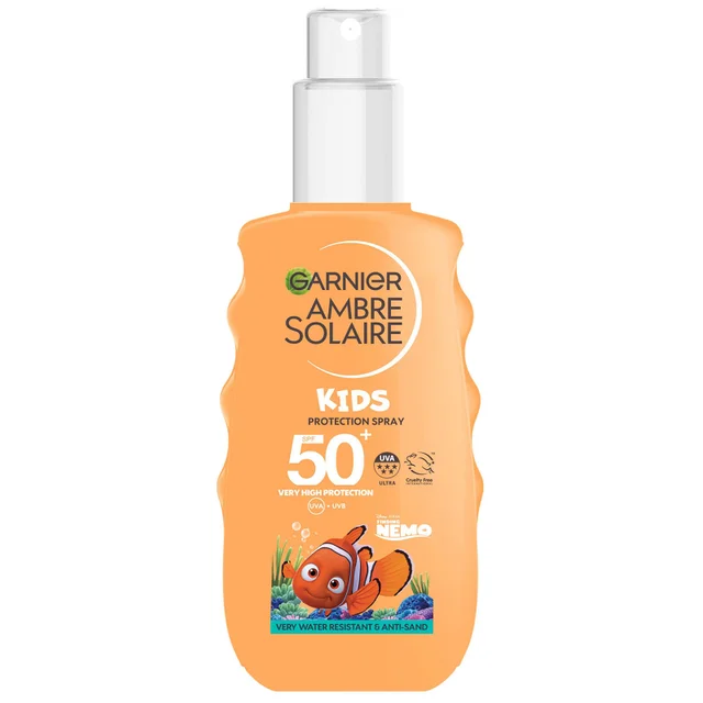 Garnier Ambre Solaire Kids' SPF50+ Water- en Zandbestendige Zonnebrandspray 150 ml