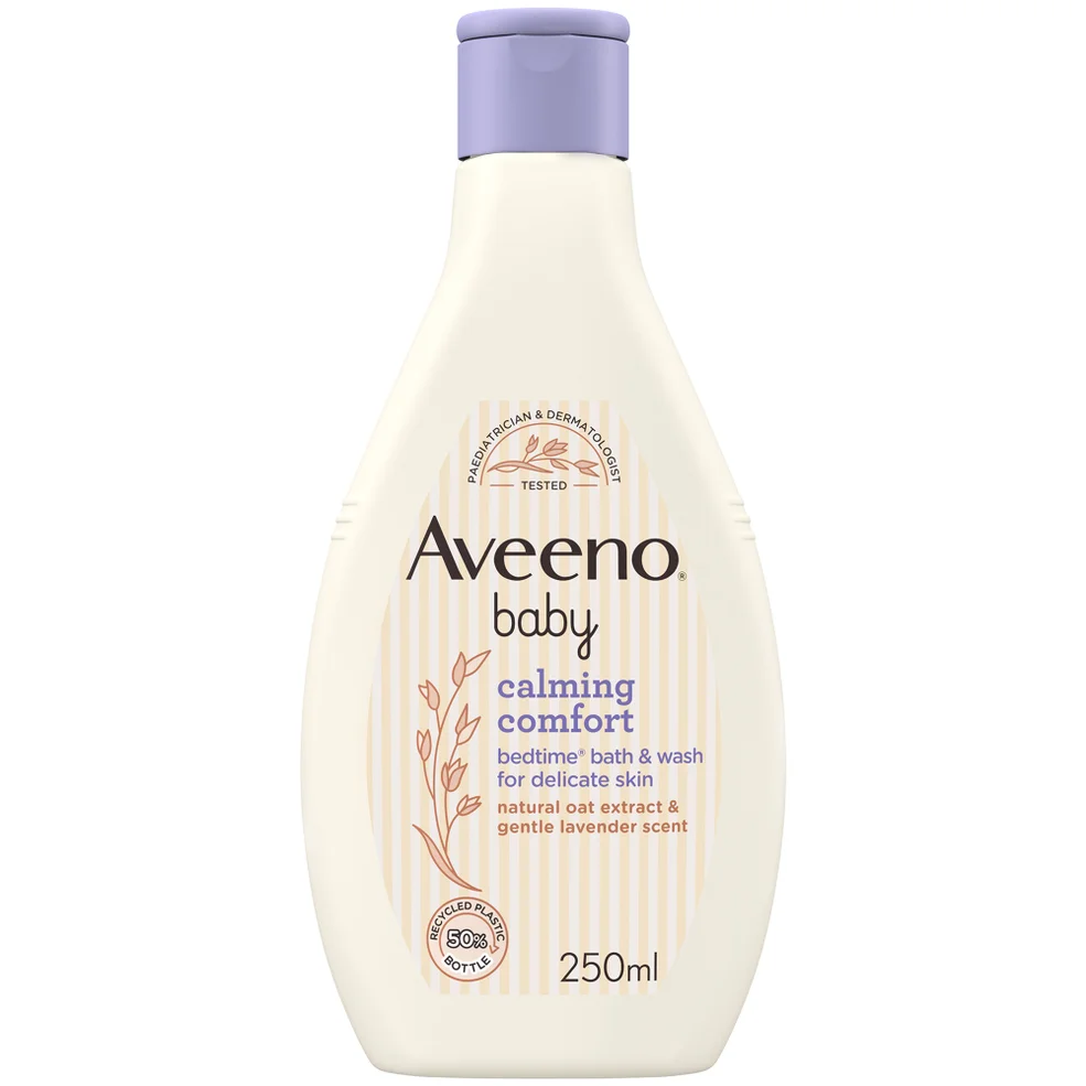 Aveeno Baby Calming Comfort Bedtime Bath and Wash 250ml Afbeelding 1