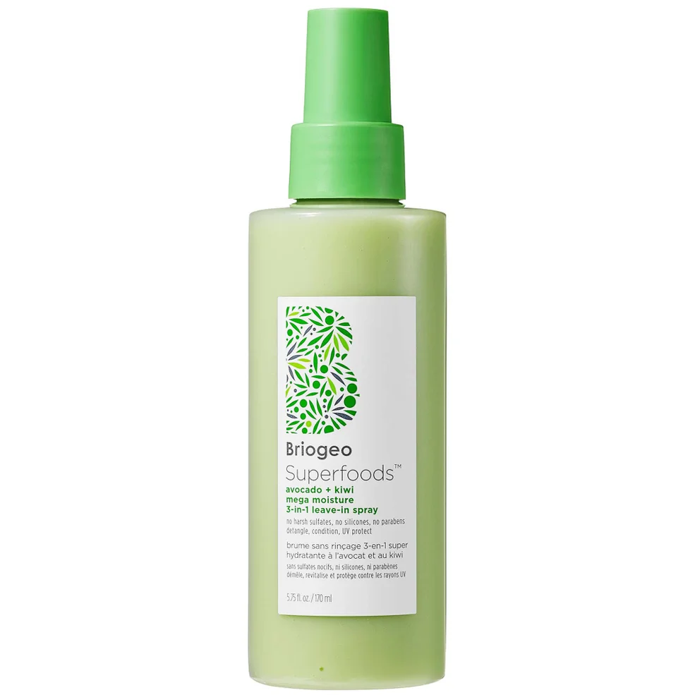 Briogeo Superfoods Avocado and Kiwi Mega Moisture 3-In-1 Leave-In Spray 170ml Afbeelding 1