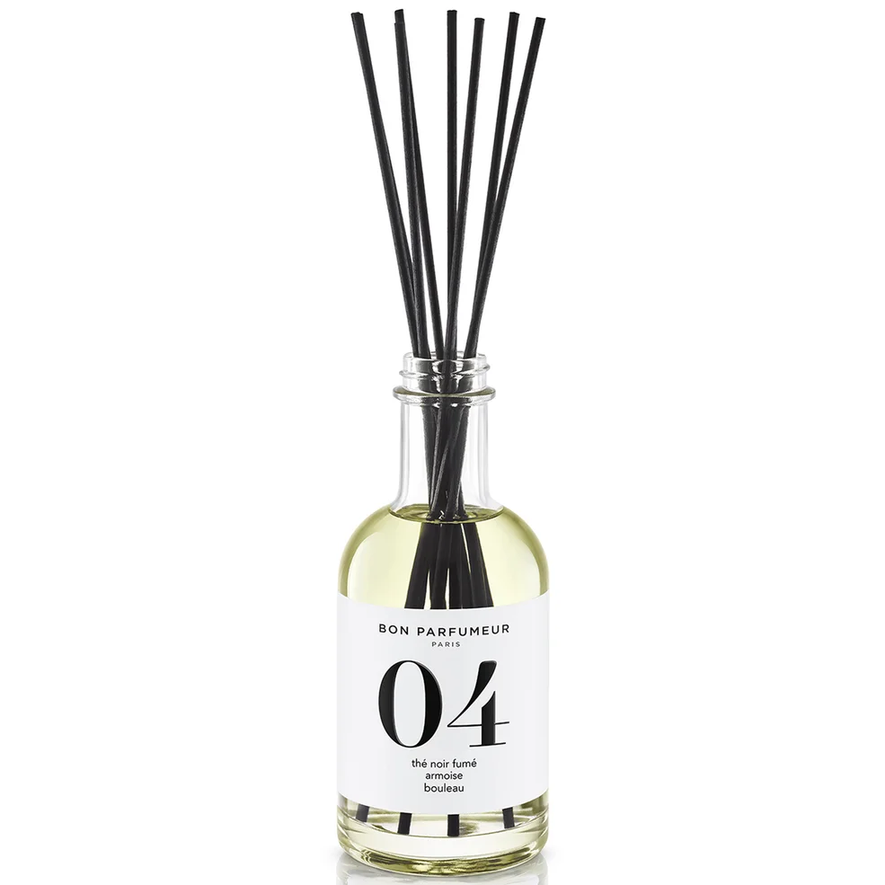 Bon Parfumeur 04 Smoked Black Tea Mugwort Birch Diffuser 200ml Afbeelding 1