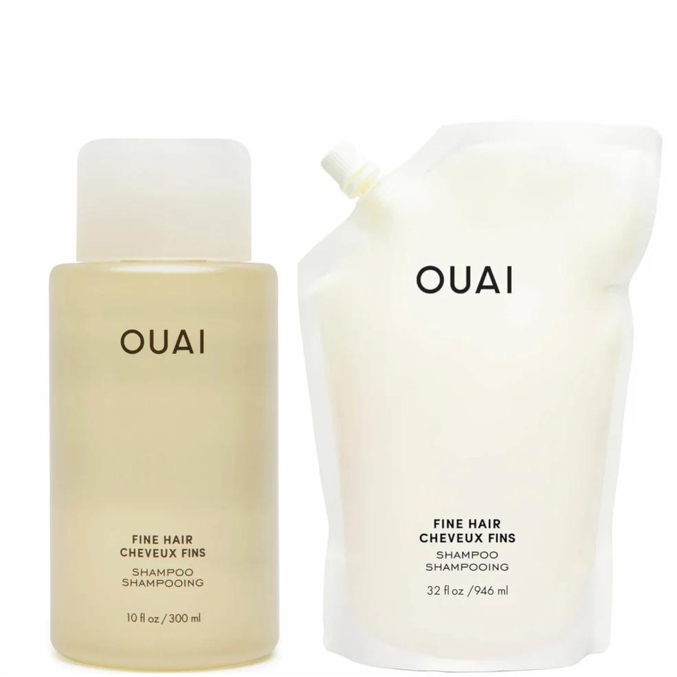 OUAI Fine Shampoo and Refill Bundle Afbeelding 1
