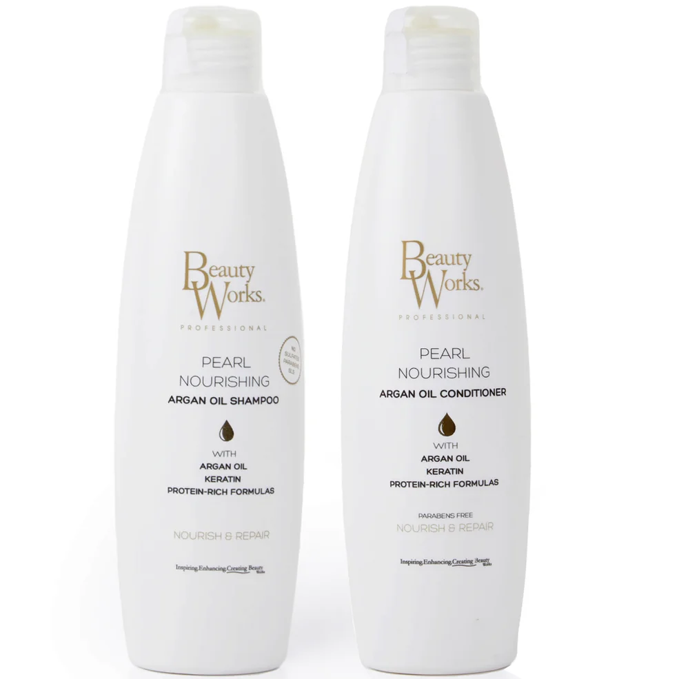 Beauty Works Pearl Nourishing Shampoo and Conditioner Bundle Sulphate Free 250ml Afbeelding 1