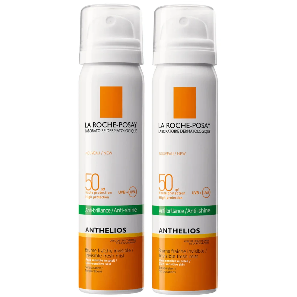 La Roche-Posay Anthelios Anti-Shine Sun Protection Invisible SPF50+ Face Mist 75ml Duo Afbeelding 1