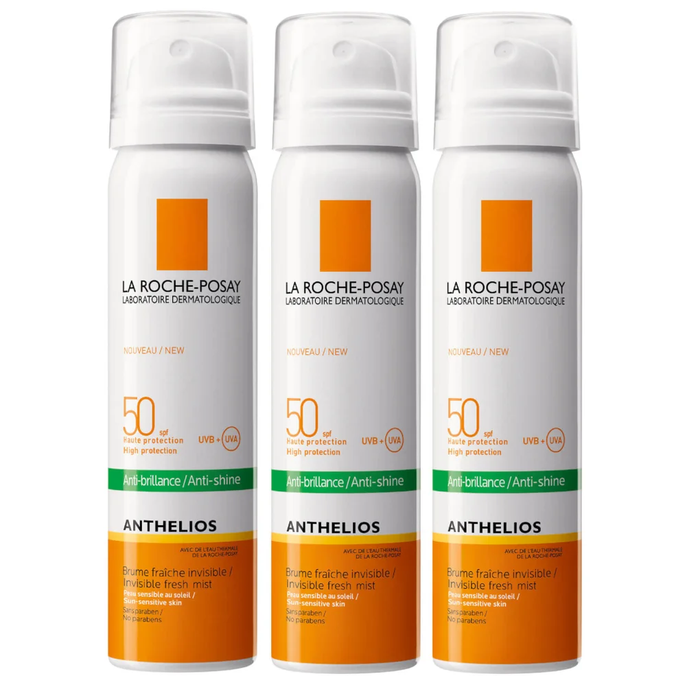La Roche-Posay Anthelios Anti-Shine Sun Protection Invisible SPF50+ Face Mist 75ml Trio Afbeelding 1