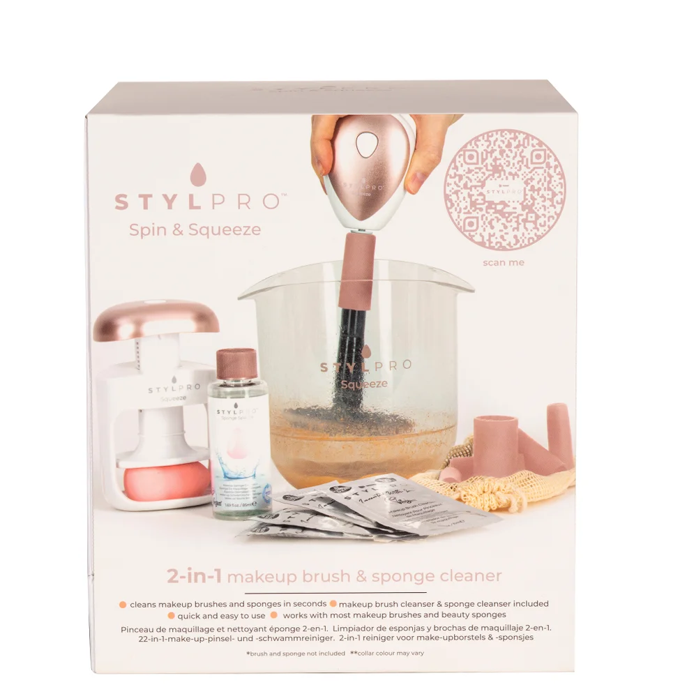 StylPro Spin and Squeeze Makeupborstel en Beauty Sponsreiniger Afbeelding 1