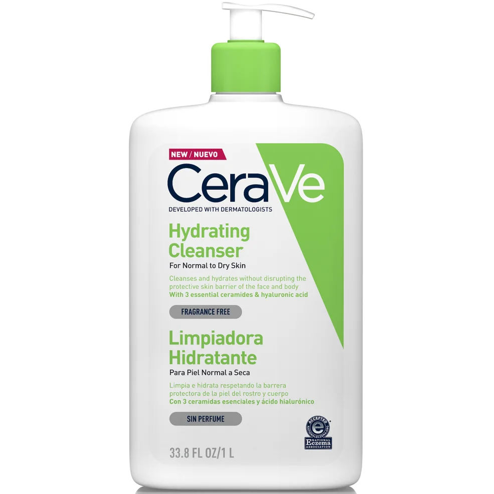 CeraVe Hydraterende Cleanser met Hyaluronzuur voor Normale tot Droge Huid 1000 ml Afbeelding 1