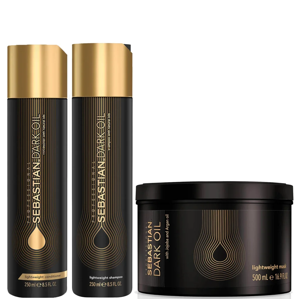 Sebastian Professional Dark Oil Shampoo, Conditioner and Mask Regime Bundle Afbeelding 1