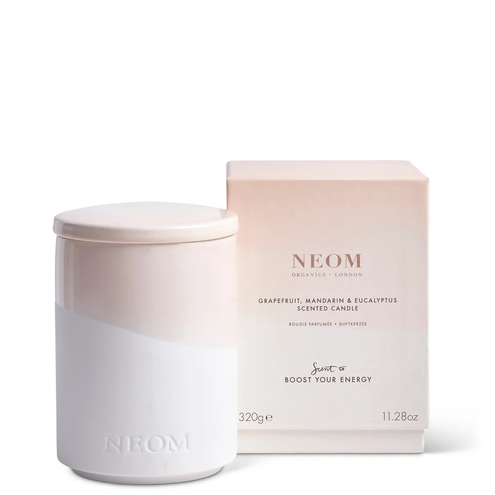 NEOM Geurkaars Grapefruit, Mandarijn en Eucalyptus 320g Afbeelding 1