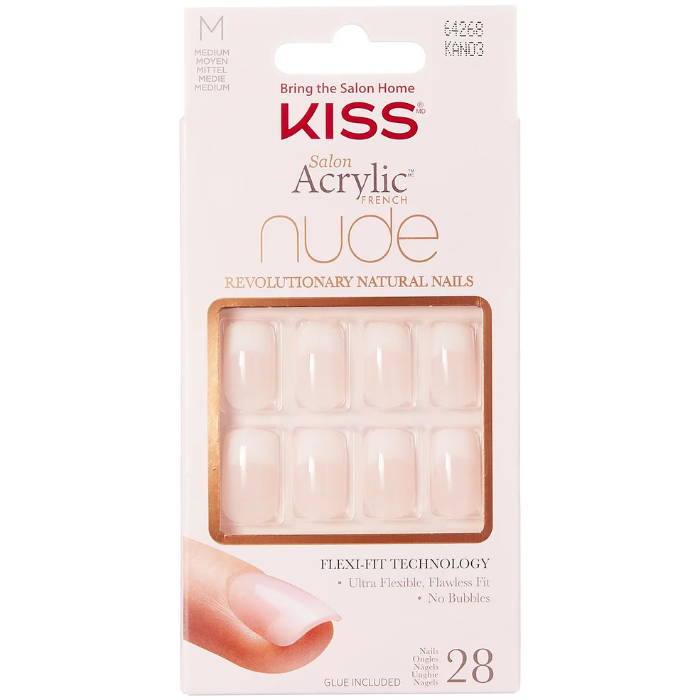 Kiss Salon Acryl Nude Nagels (Diverse Tinten) - Tint:#f7e7da||Cashmere Afbeelding 1