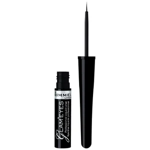 Rimmel London Glameyes Professional Vloeibare Eyeliner – 01 – Black Glamour, 4ml - undefined undefined