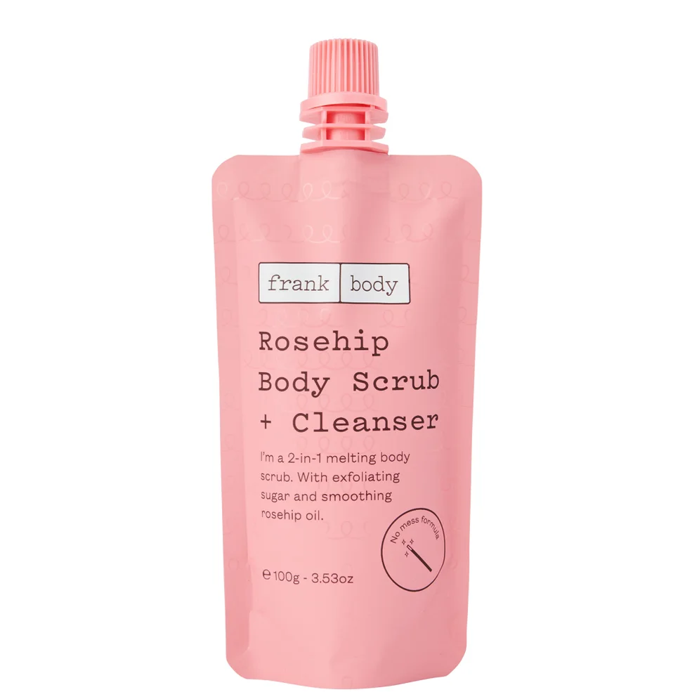 Frank Body Rosehip Body Scrub and Cleanser 100g Afbeelding 1