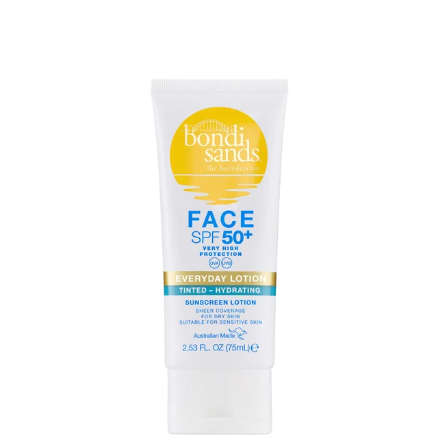 Bondi Sands SPF 50+ Geurvrije 3 Star Hydraterende Getinte Gezichtslotion 75 ml