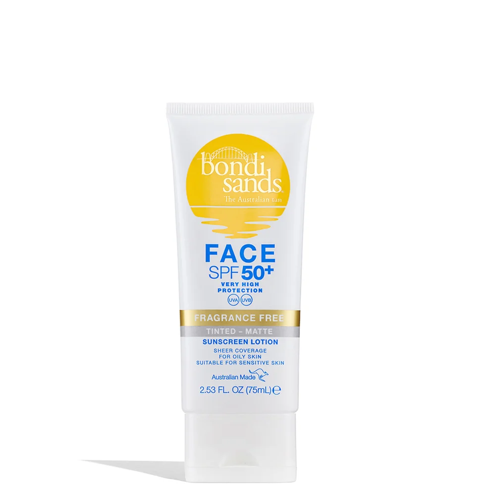 Bondi Sands SPF 50+ Fragrance Free 4 Star Matte Tinted Face Lotion 75ml Afbeelding 1