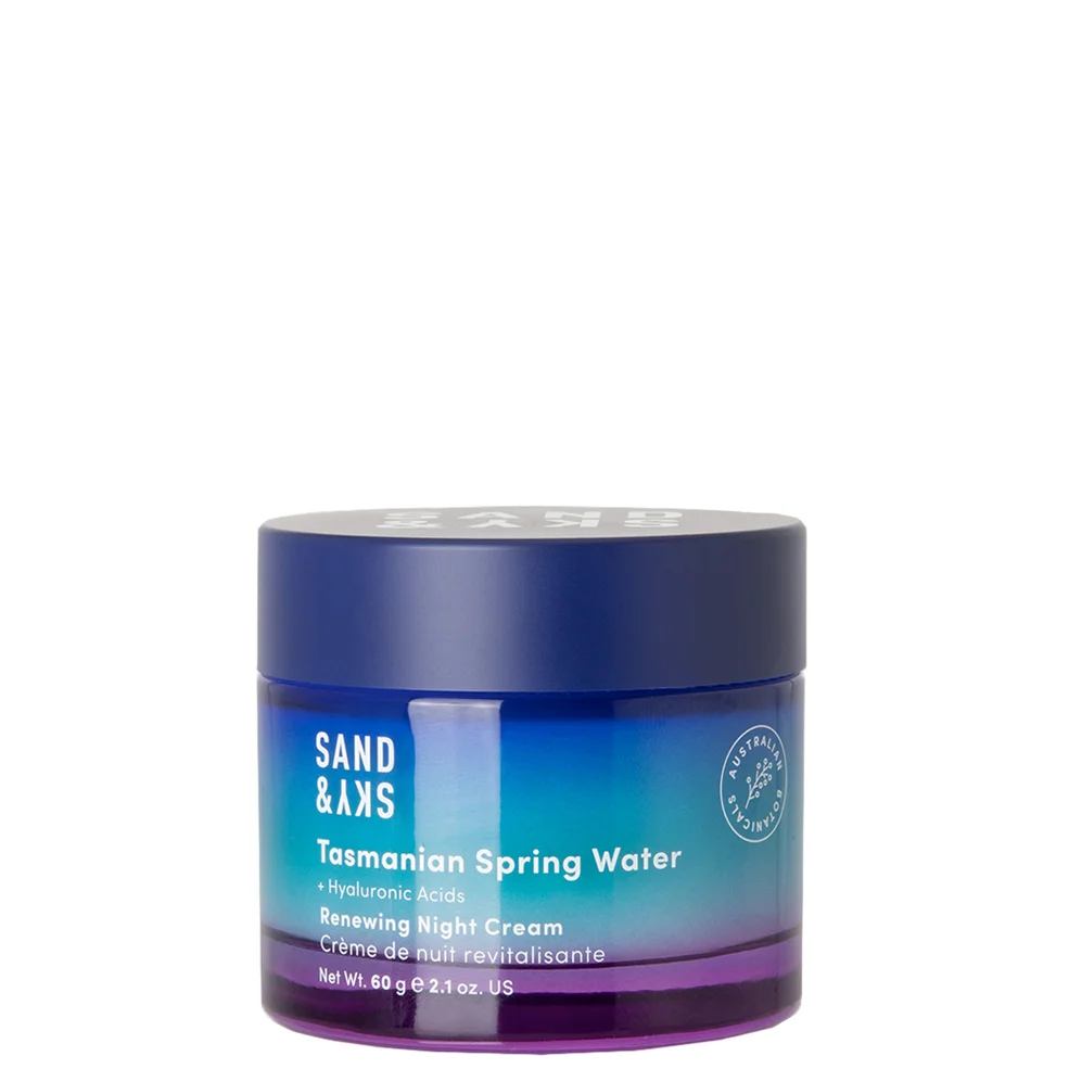 Sand & Sky Tasmanian Spring Water Night Cream 60g Afbeelding 1