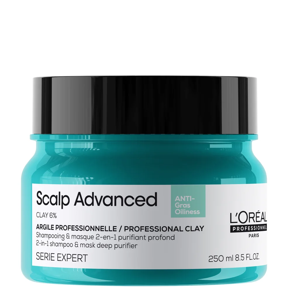 L'Oréal Professionnel Serié Expert Scalp Advanced Anti-Olie 2-in-1 Diepzuiverend Klei Haarmasker 250 ml Afbeelding 1