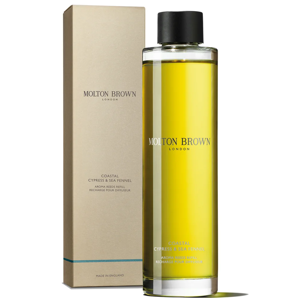 Molton Brown Coastal Cypress and Sea Fennel Aroma Reeds 150ml Refill Afbeelding 1