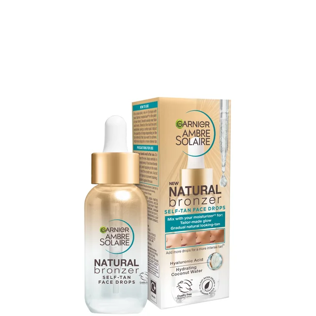 Garnier Ambre Solaire Natural Bronzer Zelfbruiningsdrops voor Gezicht 30 ml