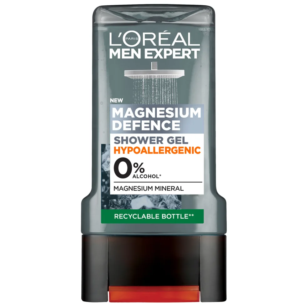 L'Oréal Paris Men Expert Magnesium Defence Hypoallergene Douchegel voor de Gevoelige Huid 300 ml Afbeelding 1
