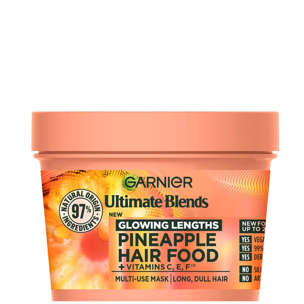 Garnier Ultimate Blends Glowing Lengths Ananas en Amla Hair Food 3-in-1 Haarmaskerbehandeling 400 ml Afbeelding 1