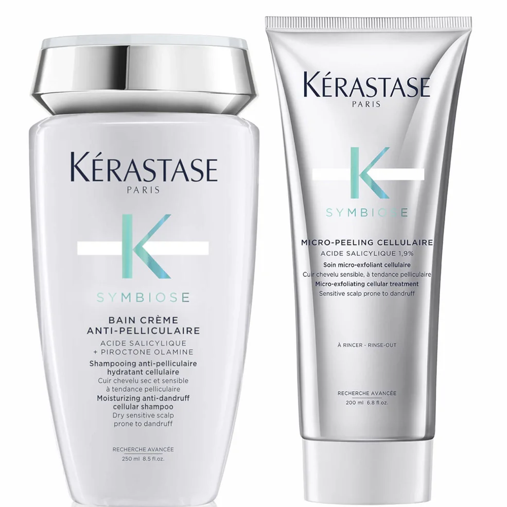 Kérastase Symbiose Anti-Dandruff Exfoliate and Cleanse Duo for Dry Scalps Afbeelding 1