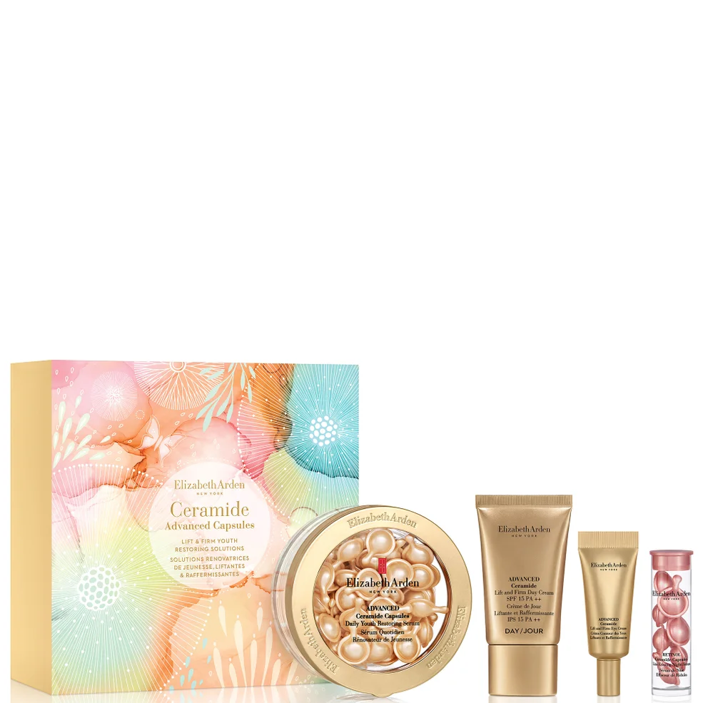 Elizabeth Arden Lift and Firm Youth Restoring Solutions Advanced Ceramide Capsules (60 Capsules) Gift Set Afbeelding 1