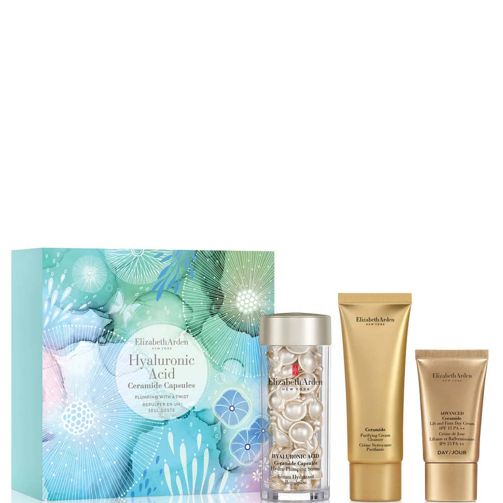 Elizabeth Arden Plumping with a Twist Hyaluronzuur Ceramide Capsules (60 Capsules) Cadeauset Afbeelding 1