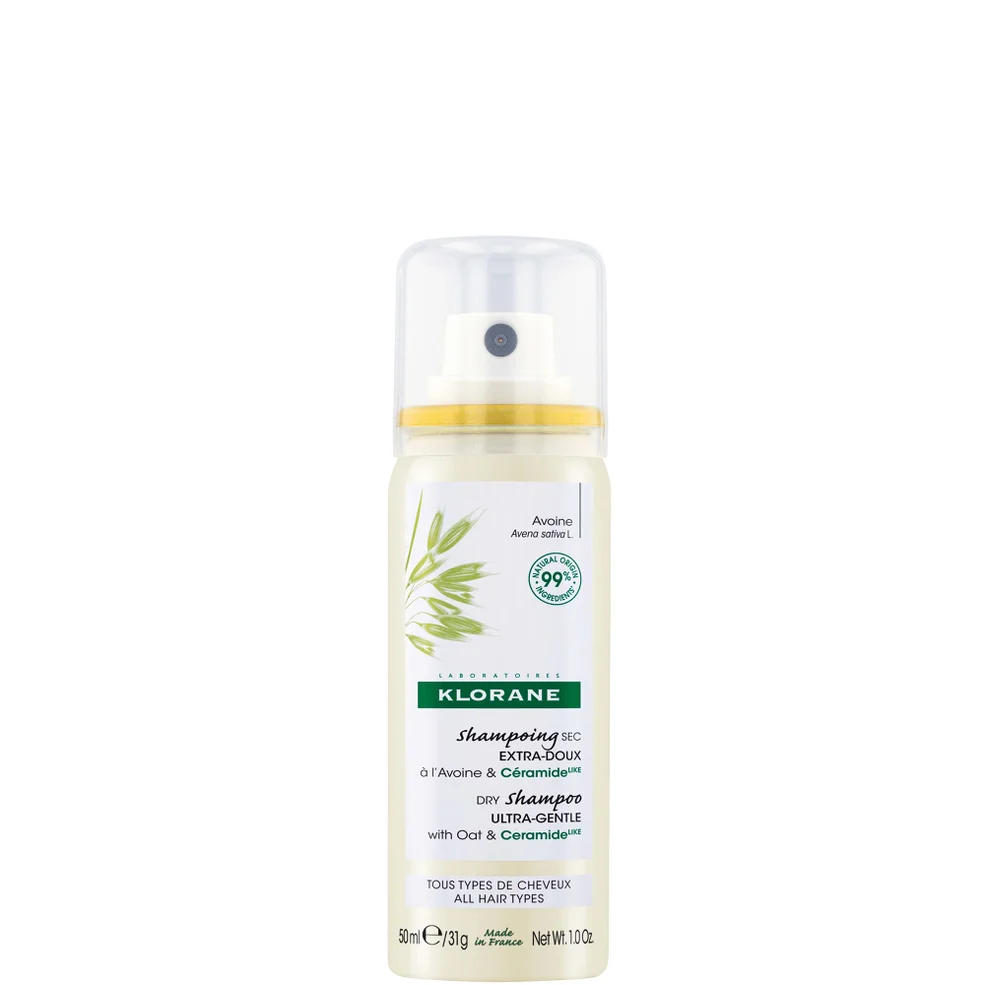 KLORANE Extra-Gentle Dry Shampoo for All Hair Types with Oat and Ceramide 50ml Afbeelding 1