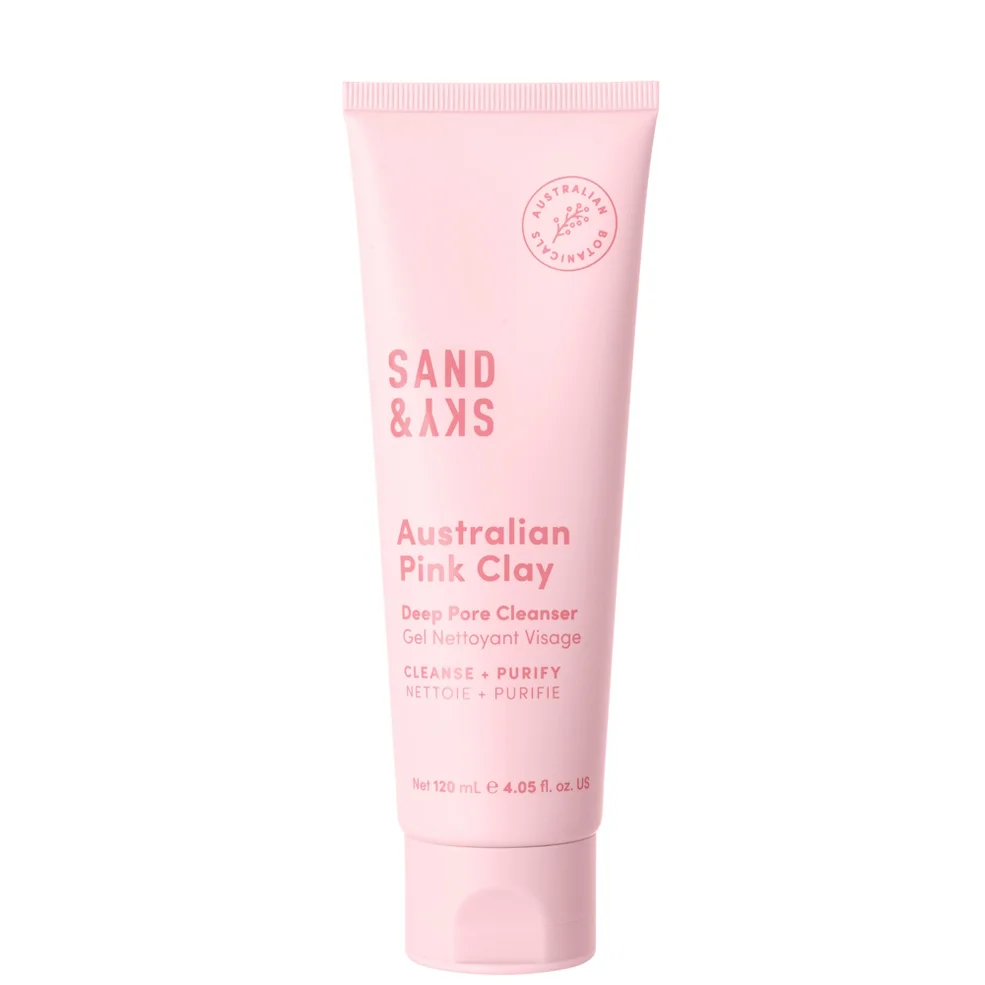 Sand & Sky Australian Pink Clay Deep Pore Cleanser 120ml Afbeelding 1