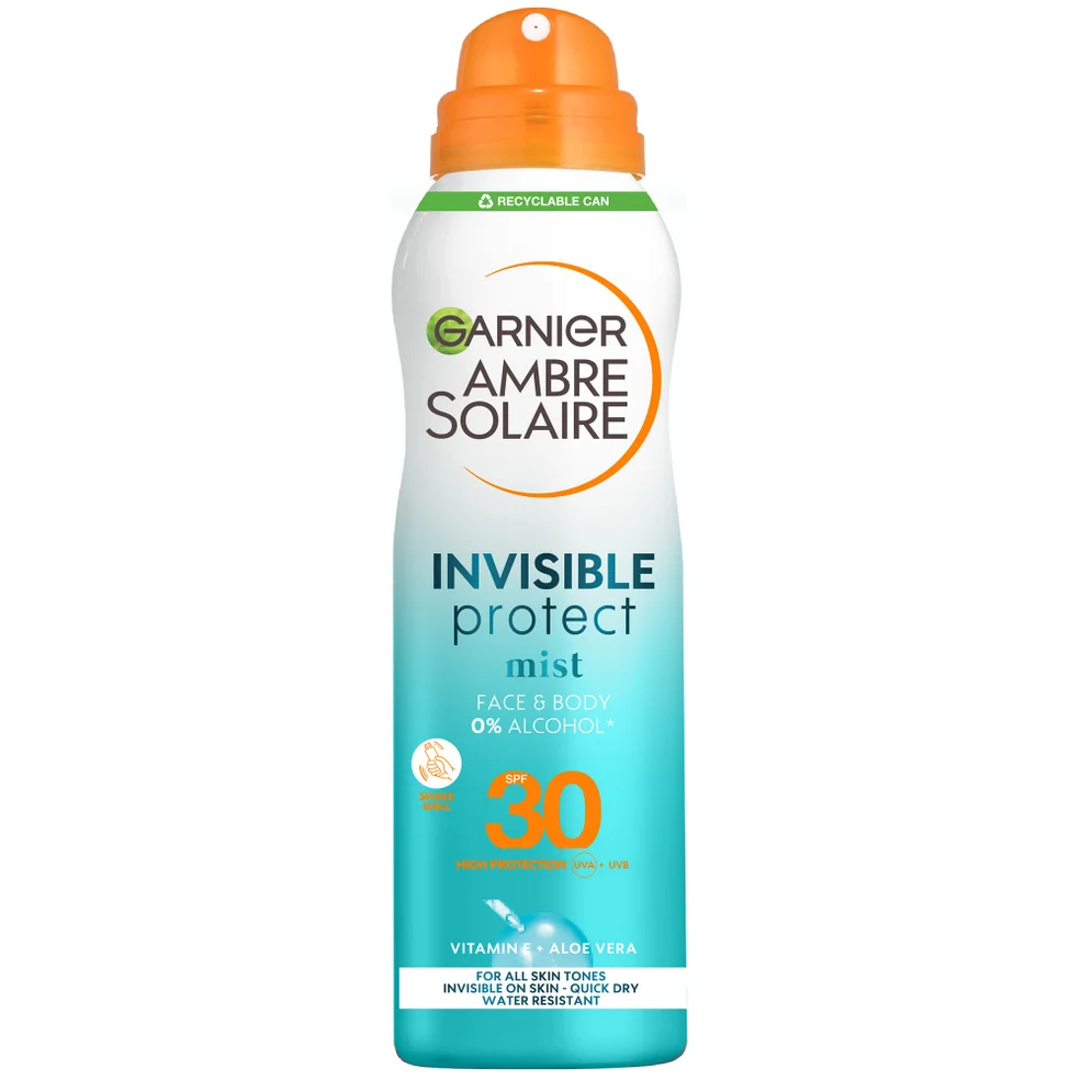 Garnier Ambre Solaire SPF 30 Invisible Protect Mist Spray 200ml Afbeelding 1