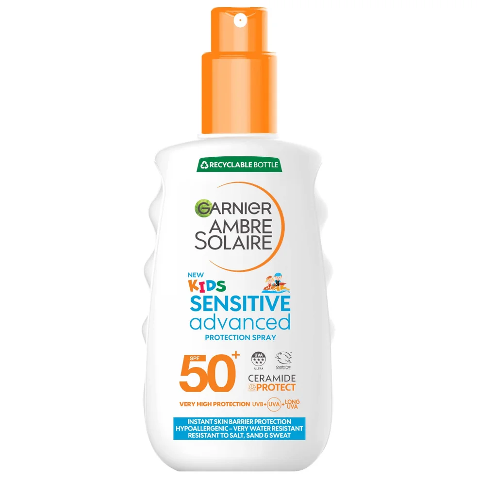 Garnier Ambre Solaire Kids' SPF 50+ Sensitive Advanced Sun Spray 150ml Afbeelding 1