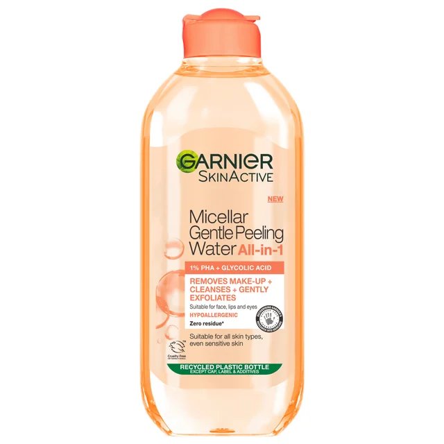 Garnier Micellair Mild Peelend Water Alles-in-1 1% PHA en Glycolzuur 400 ml