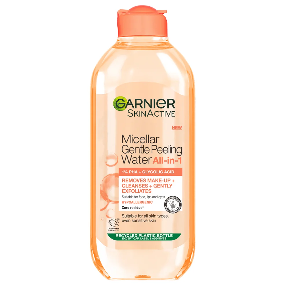 Garnier Micellair Mild Peelend Water Alles-in-1 1% PHA en Glycolzuur 400 ml Afbeelding 1