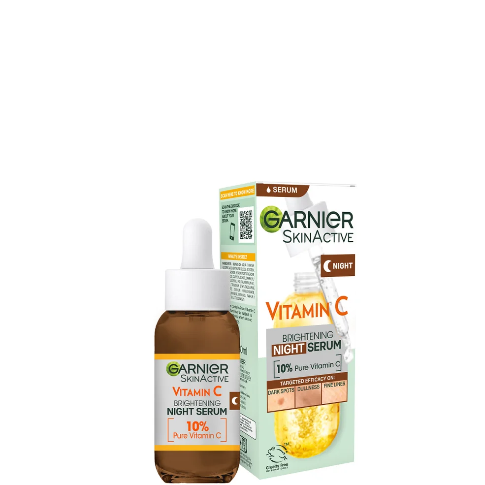 Garnier Antipigmentvlekken Nachtserum 10% Pure Vitamine C en Hyaluronzuur 30 ml Afbeelding 1