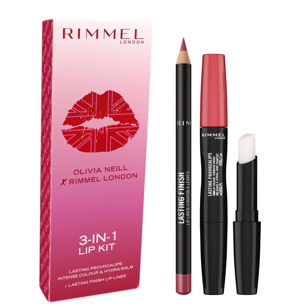 Rimmel London x Olivia Neill Exclusive Lip Kit - Mauve Afbeelding 1