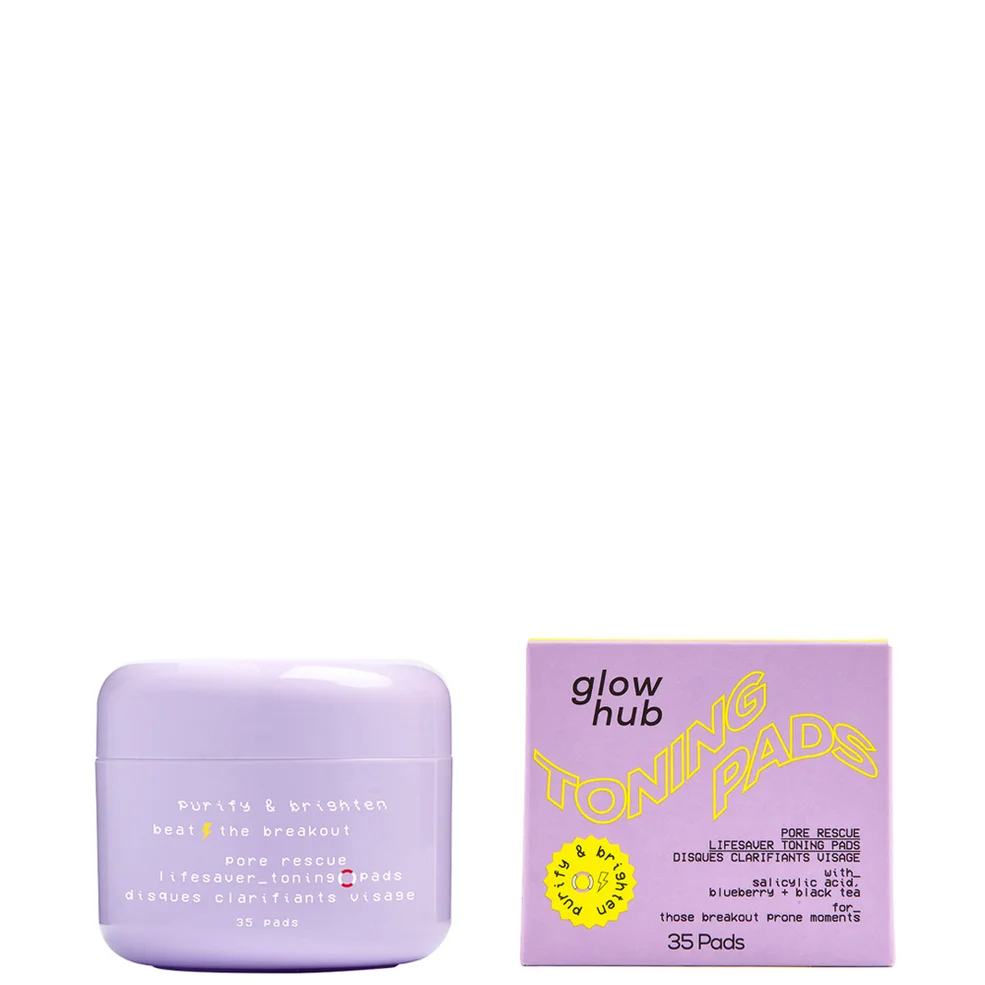 Glow Hub Purify & Brighten Pore Rescue Toning Pads 35pk Afbeelding 1
