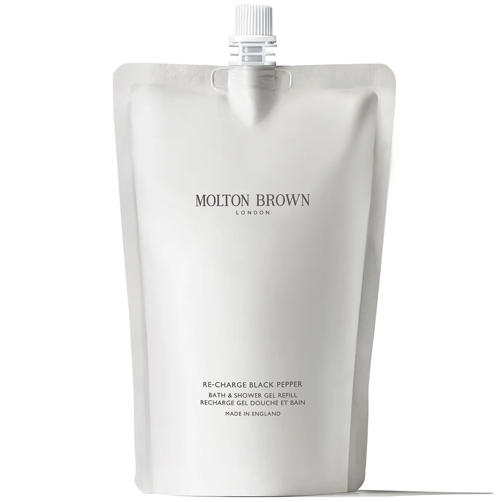 Molton Brown Re-charge Black Pepper Bath and Shower Gel Refill 400ml Afbeelding 1