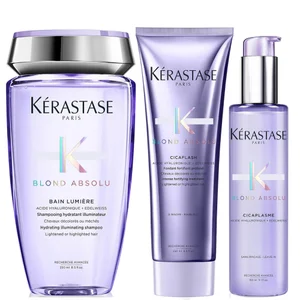 Kérastase Blond Absolu Shampoo, Conditioner and Treatment Hair Routine for Lightened or Highlighted Hair - undefined undefined