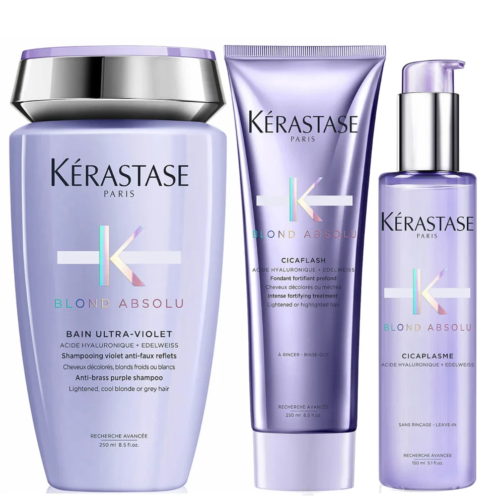 Kérastase Blond Absolu Ultraviolet Shampoo, Conditioner and Treatment Routine for Brightening Blonde Hair Afbeelding 1