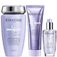 Kérastase Blond Absolu Ultraviolet Shampoo, Conditioner and Oil Trio for Brightening Blonde Hair