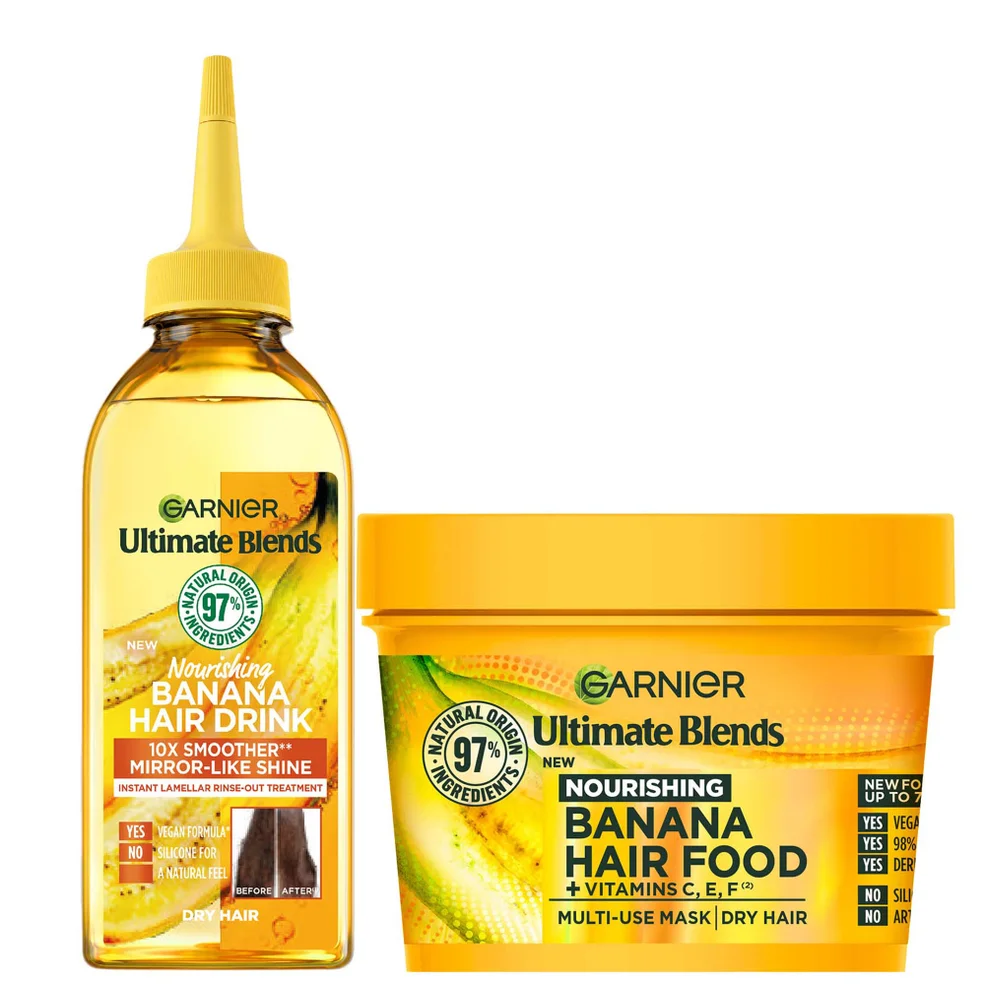 Garnier Ultimate Blends Banana Hair Food Intensely Nourishing Treatment Regime for Dry Hair Afbeelding 1