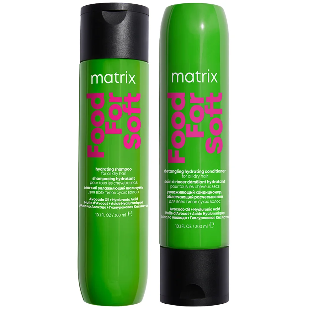 Matrix Food for Soft Hydrating 300ml Shampoo and Conditioner with Avocado Oil and Hyaluronic Acid for Dry Hair Duo Afbeelding 1