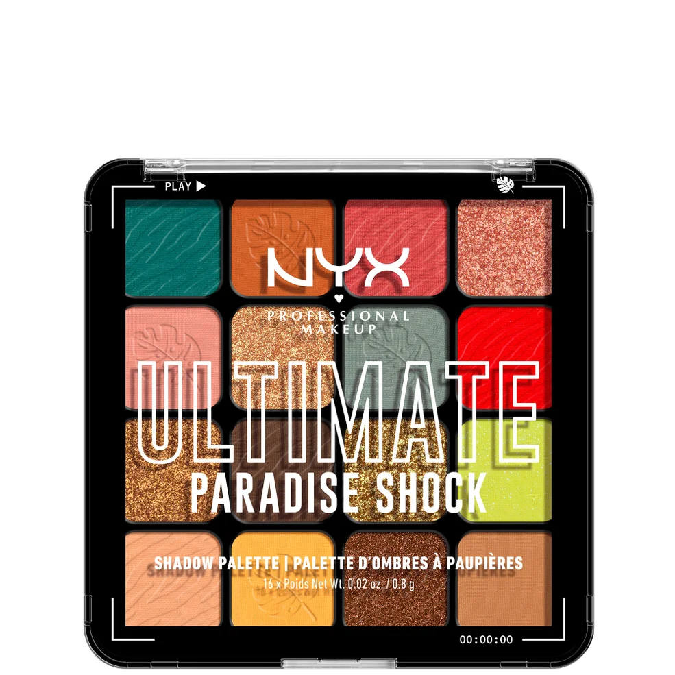 NYX Professional Makeup Ultimate Shadow Vegan 16-Pan Palette - Paradise Shock Afbeelding 1