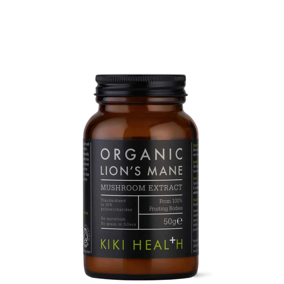 KIKI Health Organic Mushroom Extract Lion's Mane Powder 50g Afbeelding 1