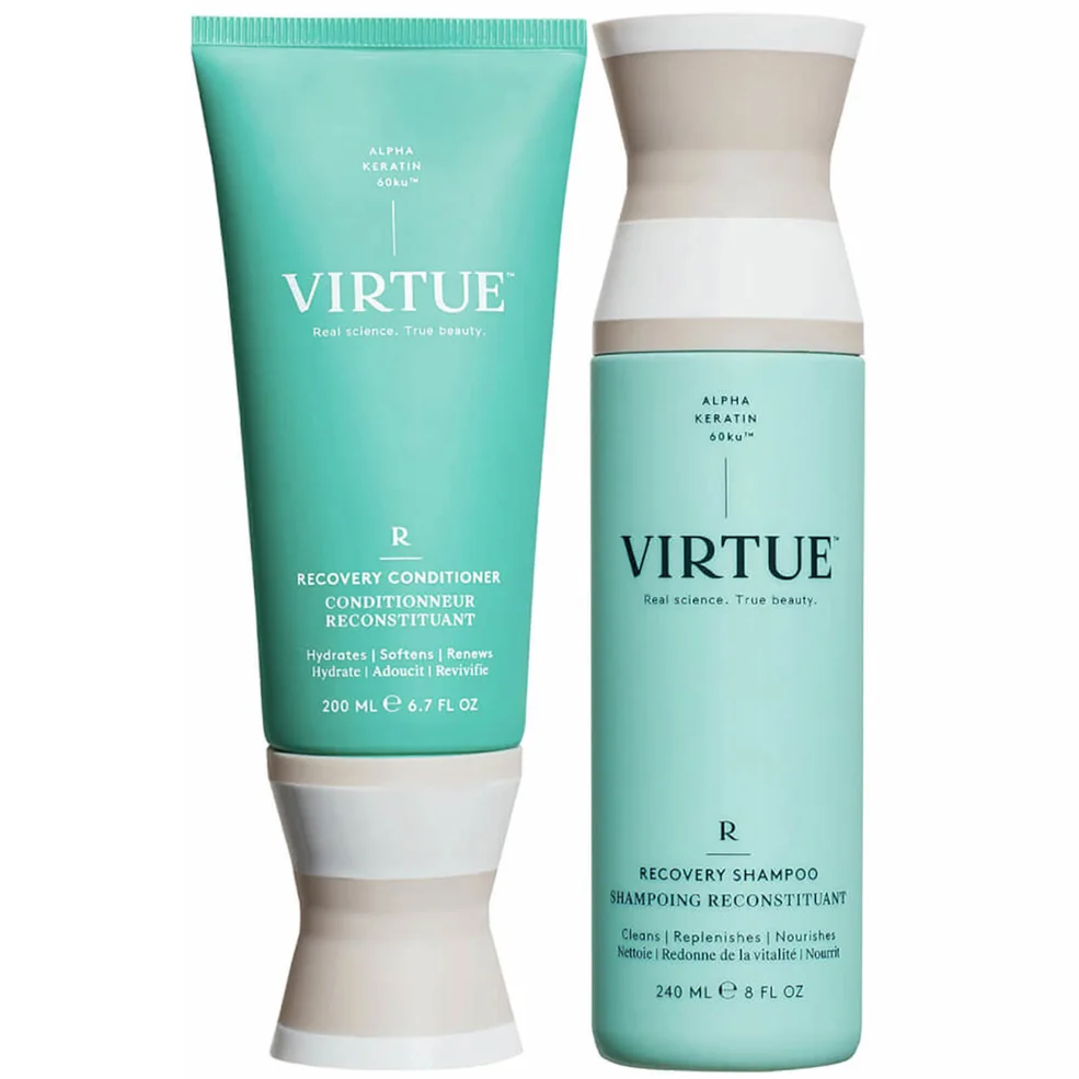 VIRTUE Recovery Shampoo and Conditioner Duo For Dry, Damaged and Coloured Hair Afbeelding 1