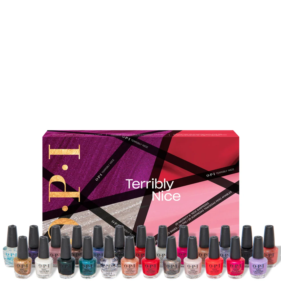 OPI Nail Polish Terribly Nice Collection Nail Lacquer Mini 25-Piece Advent Calendar Afbeelding 1
